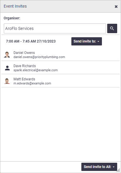 Sent Invite Articles