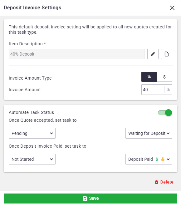 Task Force Invoice Articles